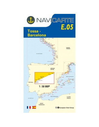 Buy Marine Chart Navicarte E05 - Tossa, Barcelona - Stratosens.com