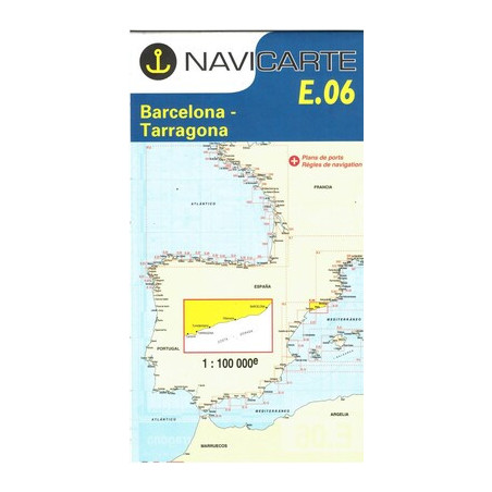 Buy Marine Chart Navicarte E06 - Barcelona, Tarragona - Stratosens.com