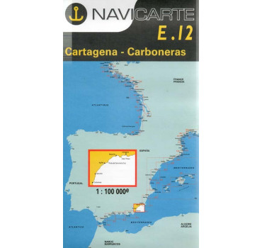 Buy Marine Chart Navicarte E12 - Cartagena, Carboneras -Stratosens.com