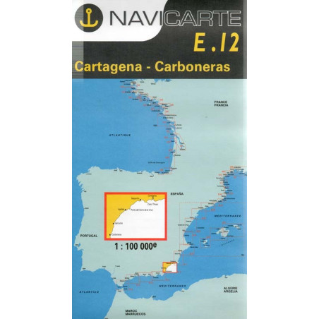 Buy Marine Chart Navicarte E12 - Cartagena, Carboneras -Stratosens.com