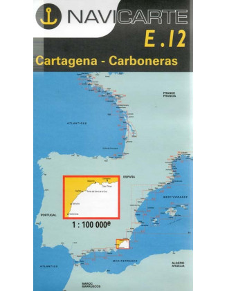 Buy Marine Chart Navicarte E12 - Cartagena, Carboneras -Stratosens.com