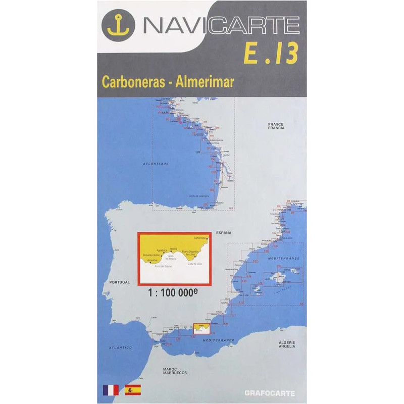 Carta Náutica Navicarte E13 - Carboneras, Almerimar Carta Náutica Navicarte E13 - Carboneras, Almerimar