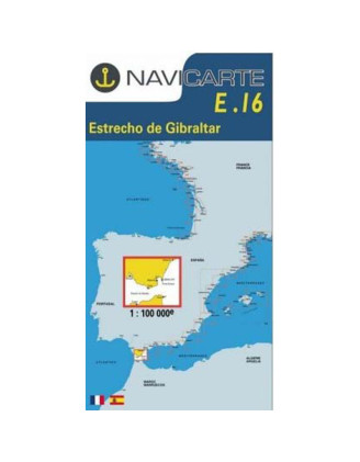 Buy Marine Chart Navicarte E16 - Gibraltar Strait - Stratosens.com