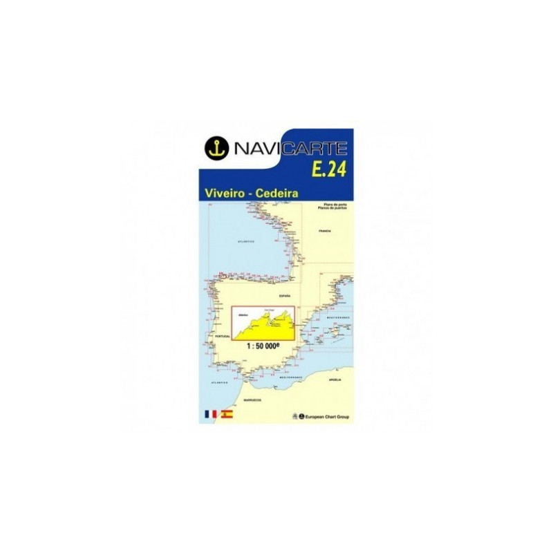 Marine Chart Navicarte E24 - Viveiro, Cedeira Marine Chart Navicarte E24 - Viveiro, Cedeira