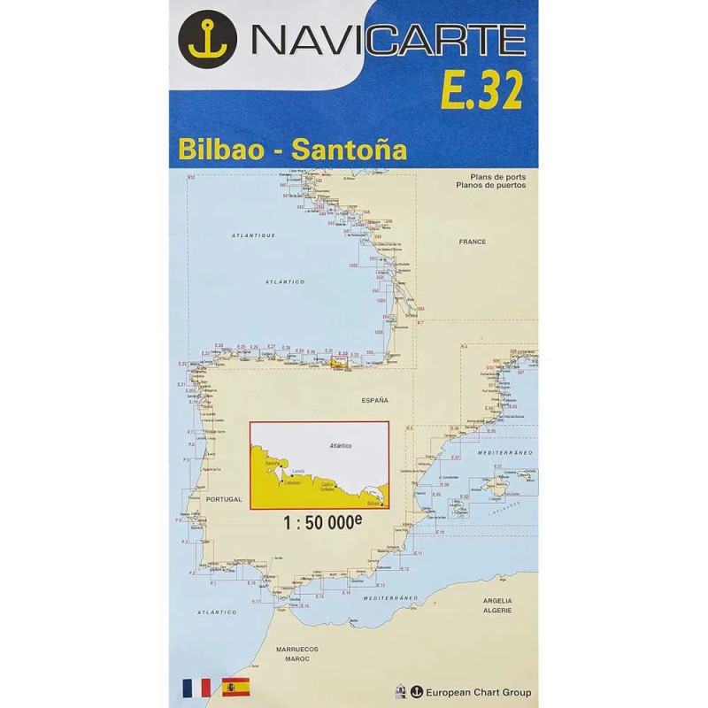 Marine Chart Navicarte E32 - Bilbao, Santoña