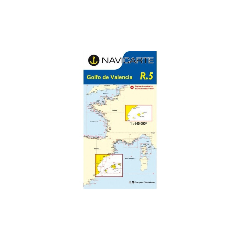 Marine Chart Navicarte R5 - Valencian Gulf