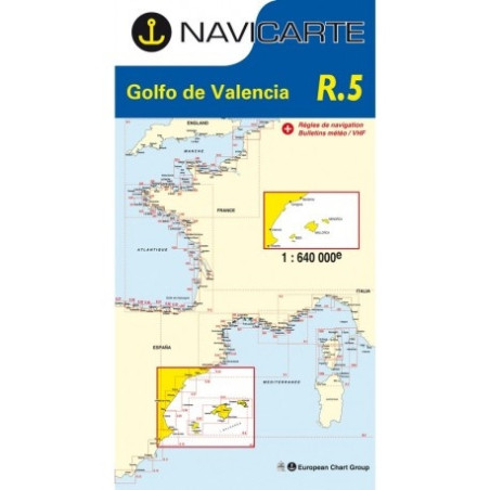 Comprar Carta Nàutica Navicarte R5 - Golf de Valencia - Stratosens.com