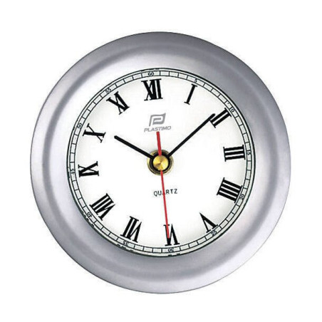 Buy Chrome Clock 4" with Refined Bezel Plastimo - Stratosens.com