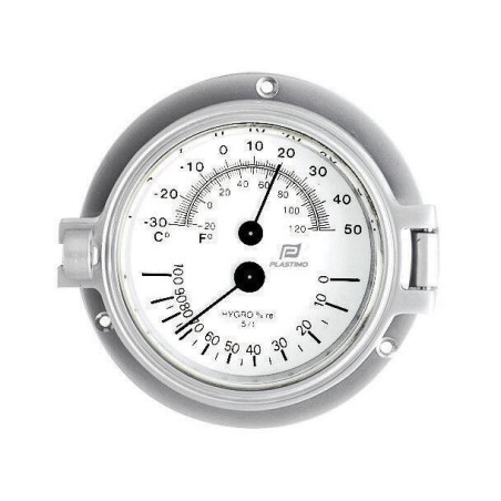Buy Chrome Thermometer Hygrometer 4" Plastimo - Stratosens.com