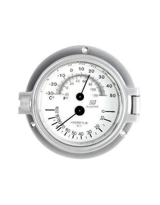 Buy Chrome Thermometer Hygrometer 4" Plastimo - Stratosens.com