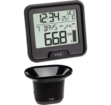 Digital Wireless Rain Gauge TFA Drop