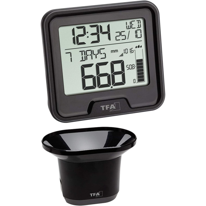 Digital Wireless Rain Gauge TFA Drop