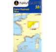 Marine Chart Navicarte 501 - St-Raphael, Nice Marine Chart Navicarte 501 - St-Raphael, Nice