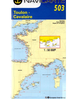 Buy Marine Chart Navicarte 503 Toulon Cavalaire - Stratosens.com