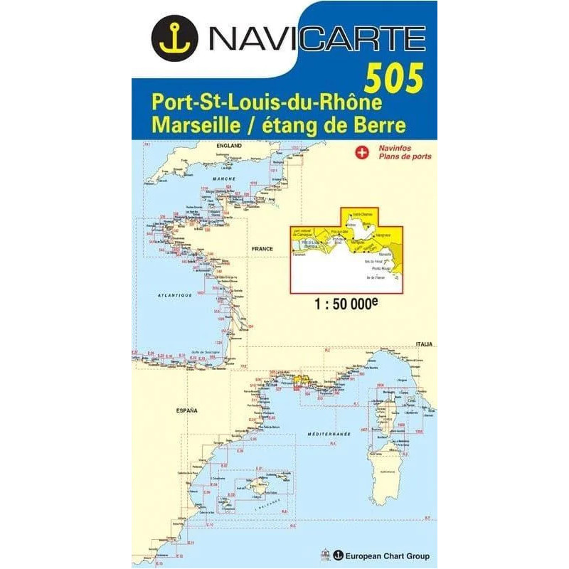 Carta Nàutica Navicarte 505 - Port St Louis, Marseille Carta Nàutica Navicarte 505 - Port St Louis, Marseille