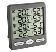 Digital Thermohygrometer with 3 Transmitters TFA Klima Monitor