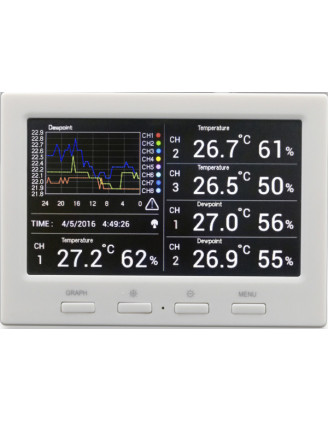 Temperature and Humidity Data Logger Froggit DL5000 - Stratosens.com