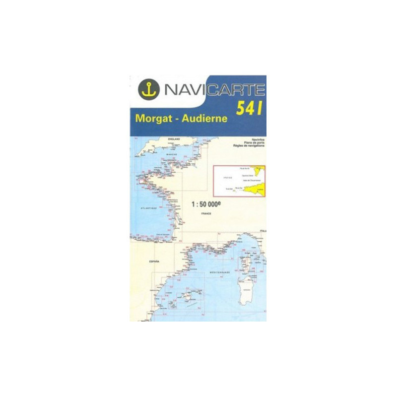 Marine Chart Navicarte 541 - Morgat, Audierne