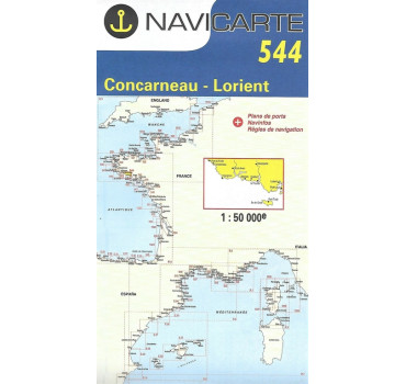 Carta Nàutica Navicarte 544 - Concarneau, Lorient