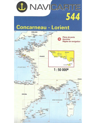Comprar Carta Náutica Navicarte 544 Concarneau Lorient - Stratosens.com
