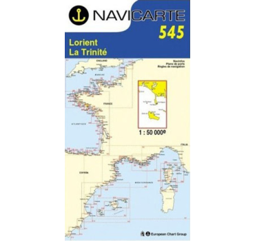 Carta Nàutica Navicarte 545 - Lorient, La Trinité