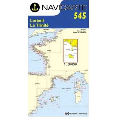 Comprar Carta Náutica Navicarte 545 Lorient La Trinité -Stratosens.com