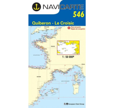 Carta Nàutica Navicarte 546 - Quiberon, Le Croisic