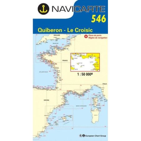 Carta Náutica Navicarte 546 Quiberon Le Croisic - Stratosens.com