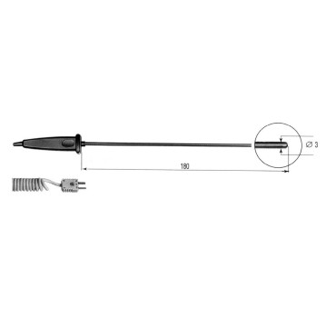 Sonda de Temperatura Termopar de Penetración Delta Ohm TP743