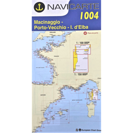 Carta Náutica Navicarte 1004 - Macinaggio, I. d'Elba - Stratosens.com