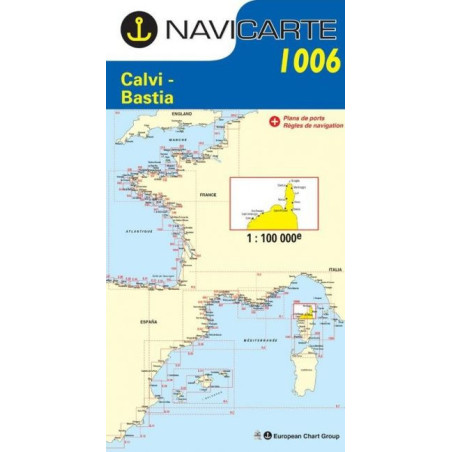Comprar Carta Náutica Navicarte 1006 - Calvi, Bastia - Stratosens.com