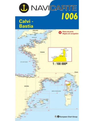 Buy Marine Chart Navicarte 1006 - Calvi, Bastia -Stratosens.com