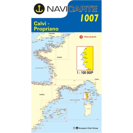 Comprar Carta Náutica Navicarte 1007 -Calvi, Propriano -Stratosens.com
