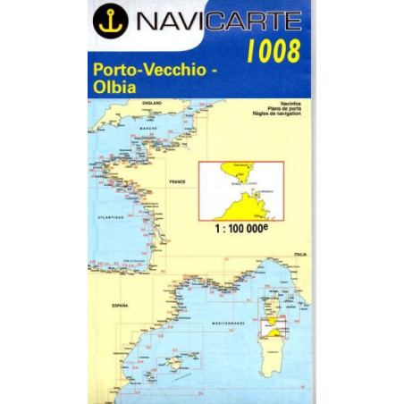 Carta Náutica Navicarte 1008 - Porto-Vecchio, Olbia - Stratosens.com