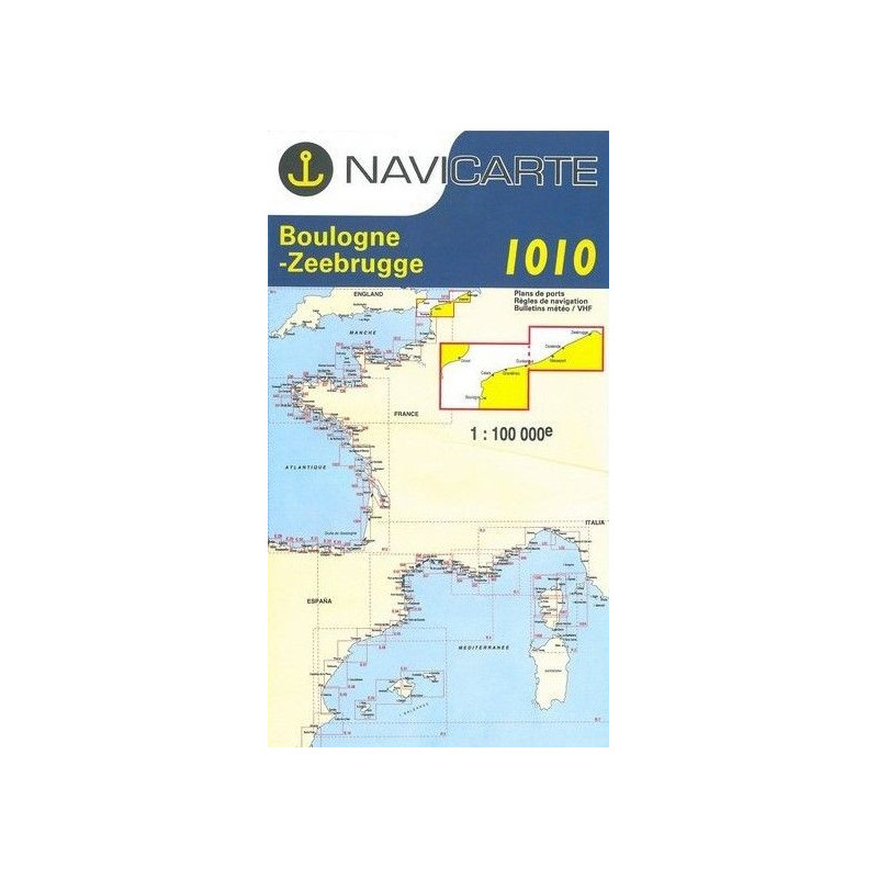 Carta Náutica Navicarte 1010 - Boulogne, Zeebrugge Carta Náutica Navicarte 1010 - Boulogne, Zeebrugge