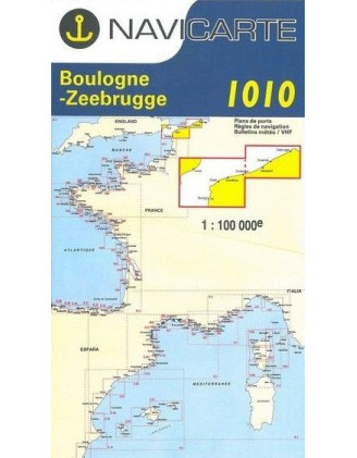 Carta Náutica Navicarte 1010 - Boulogne, Zeebrugge - Stratosens.com