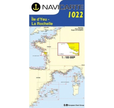 Carta Nàutica Navicarte 1022 - Ile d'Yeu, La Rochelle
