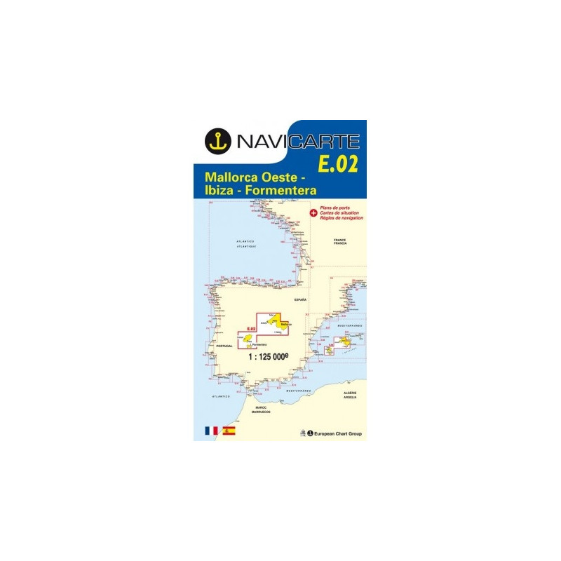 Carta Náutica Navicarte E02 - Mallorca Oeste, Ibiza Carta Náutica Navicarte E02 - Mallorca Oeste, Ibiza