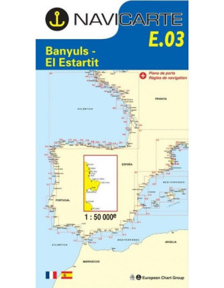 Marine Chart Navicarte E03 - Banyuls, l'Estartit - Stratosens.com