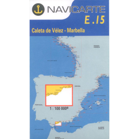 Carta Náutica Navicarte E15 -Caleta de Velez, Marbella -Stratosens.com