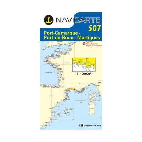Carta Náutica Navicarte 507 Port Camargue Port de Bouc -Stratosens.com