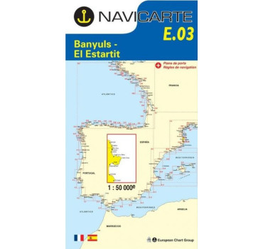 Carta Náutica Navicarte E03 - Banyuls, l'Estartit - Stratosens.com